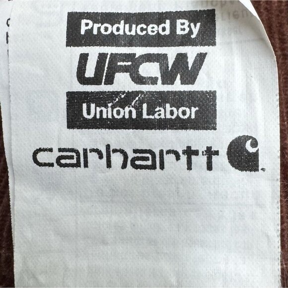 Vintage Carhartt Coveralls Mens 48R Duck Quilted Workwear Union Made USA 90s - Picture 10 of 14